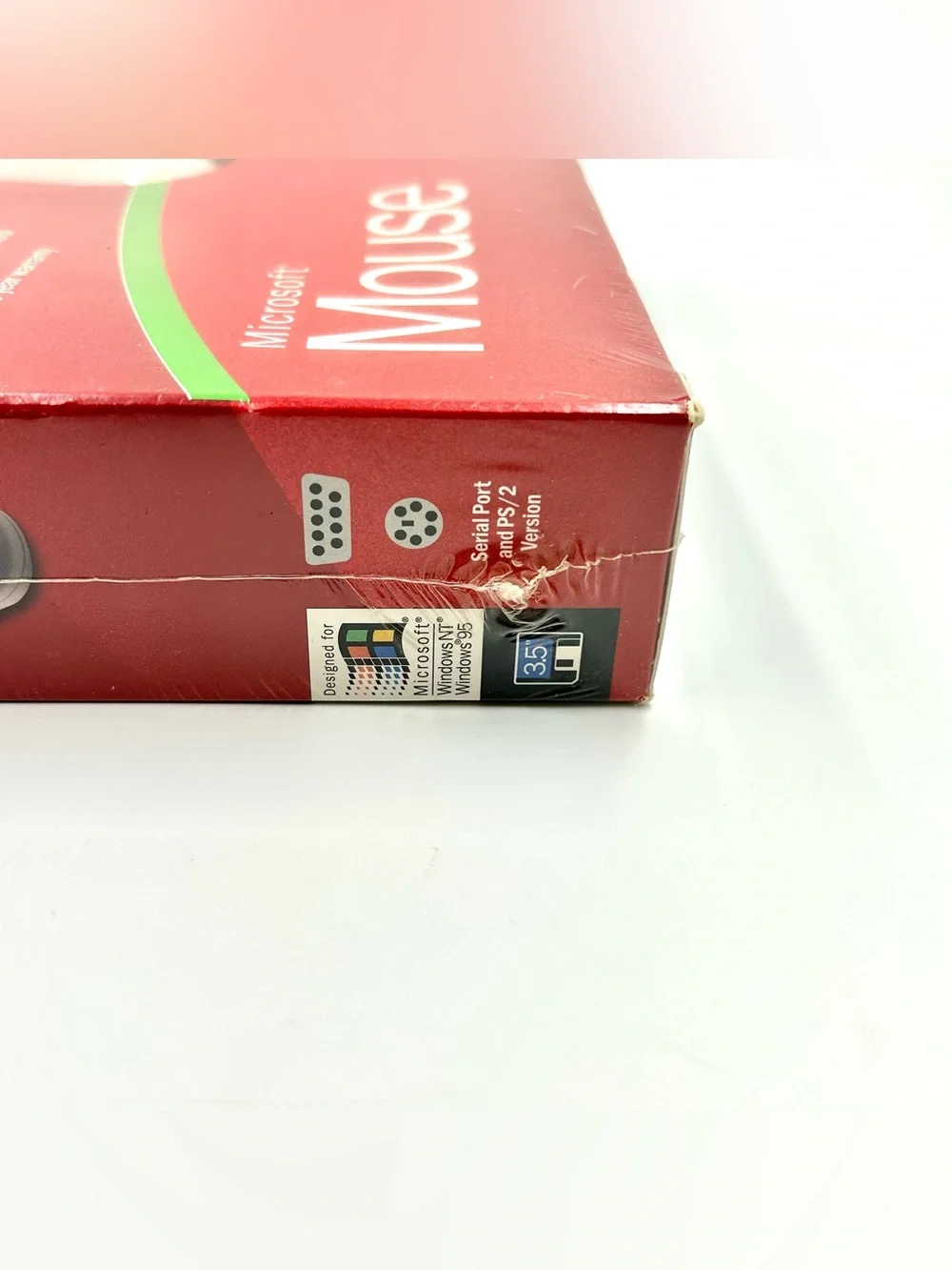 Vintage Microsoft 2 Button PS/2 Computer Mouse New Sealed Intellipoint WIN32